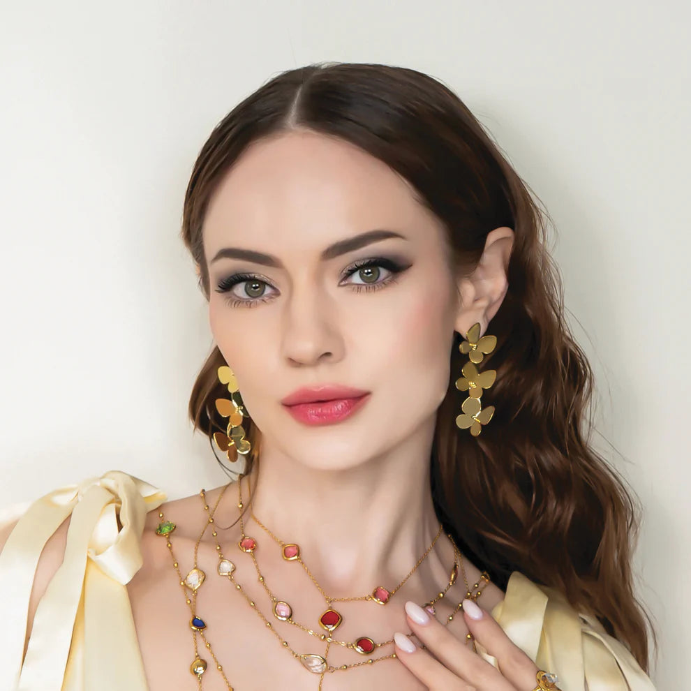 Butterfly Drop Earrings