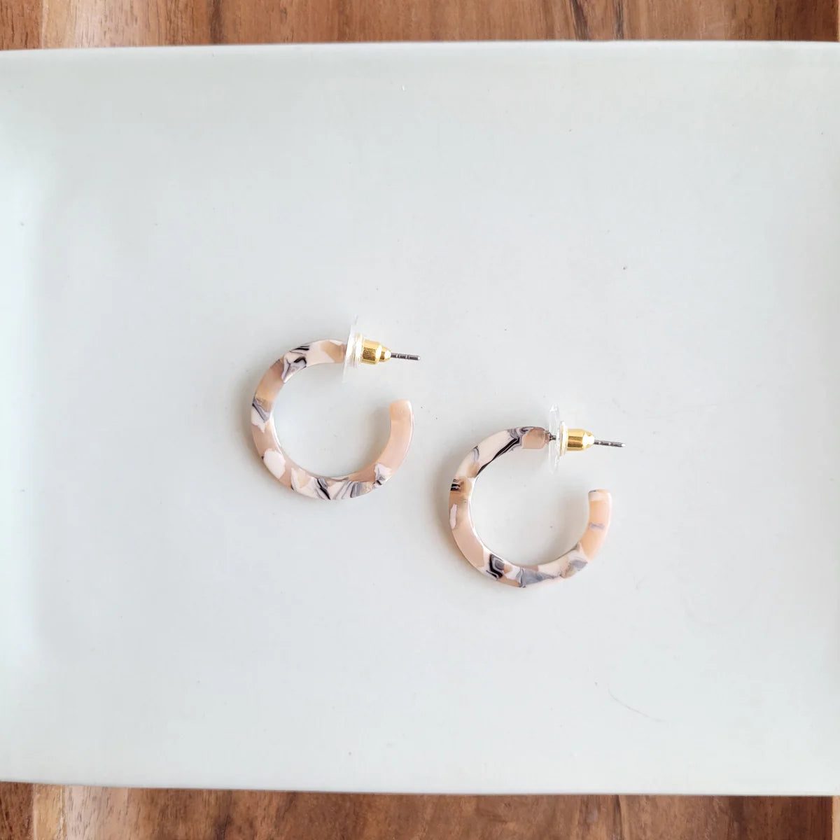 Cam Mini Hoops Sandstone