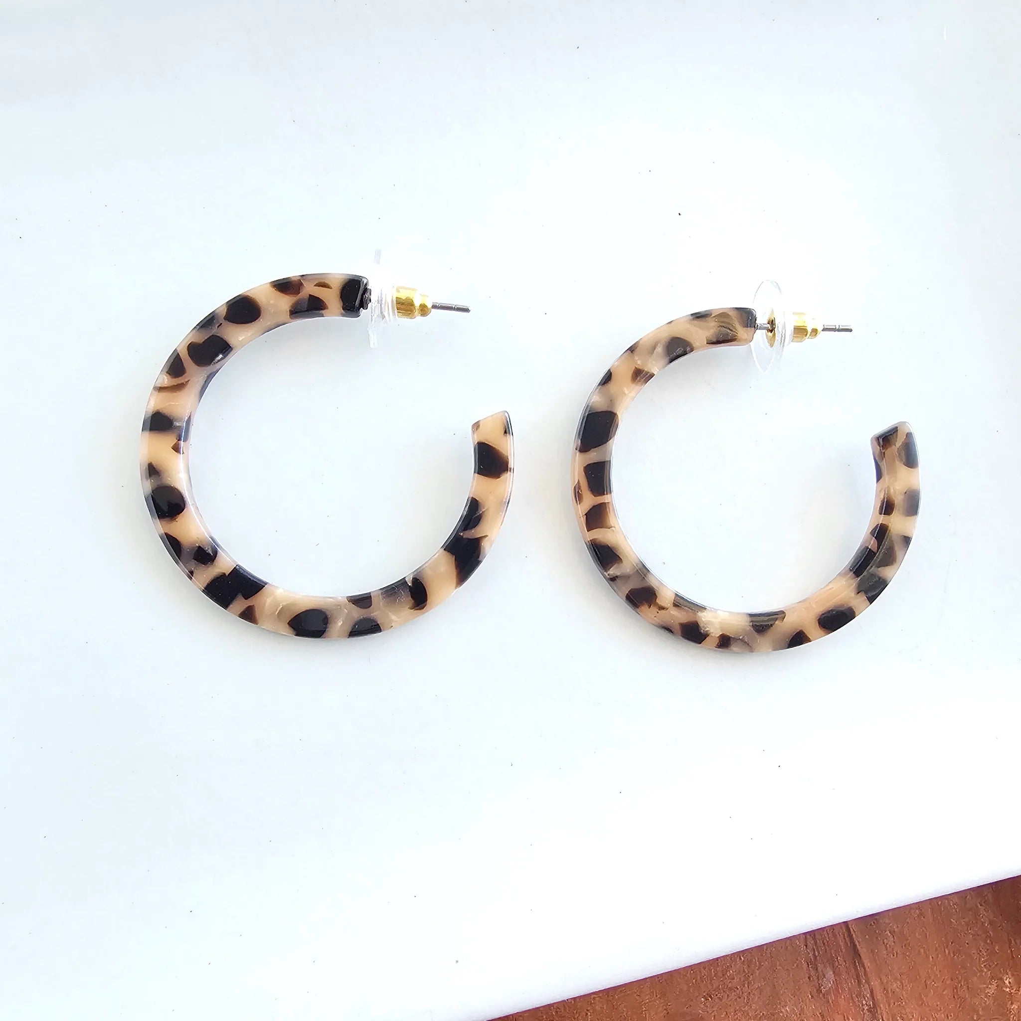 Camy Hoop Earrings - Cheetah