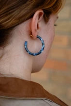 Camy Hoop Earrings Midnight Marble