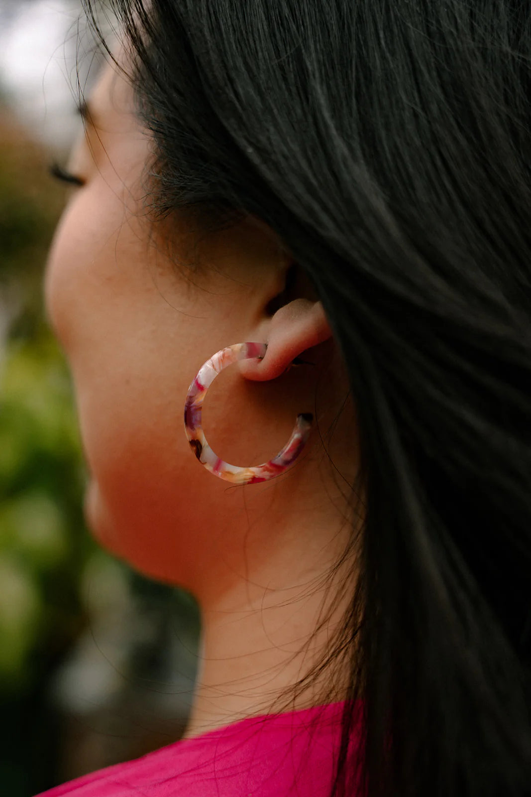 Camy Hoop Earrings - Mosaic