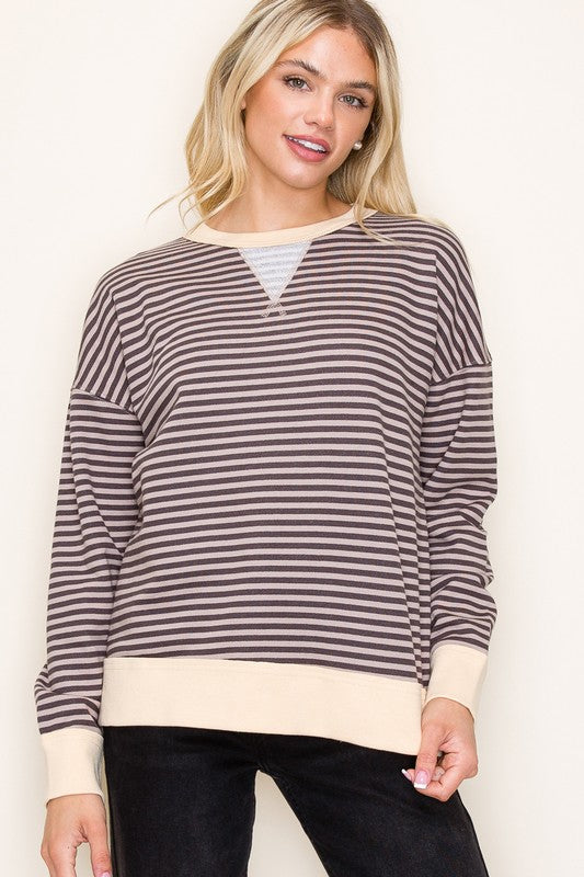 Carla Striped Sweatshirt