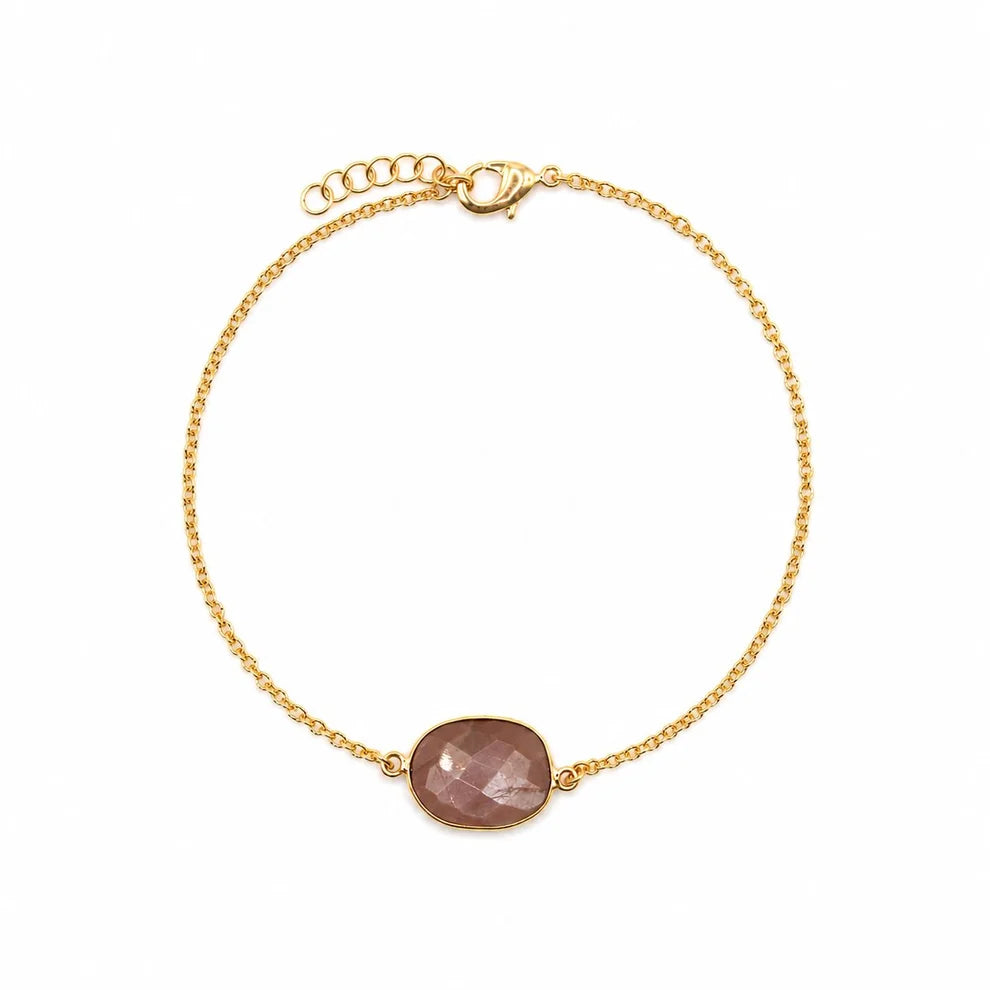 Chocolate Stone Bracelet