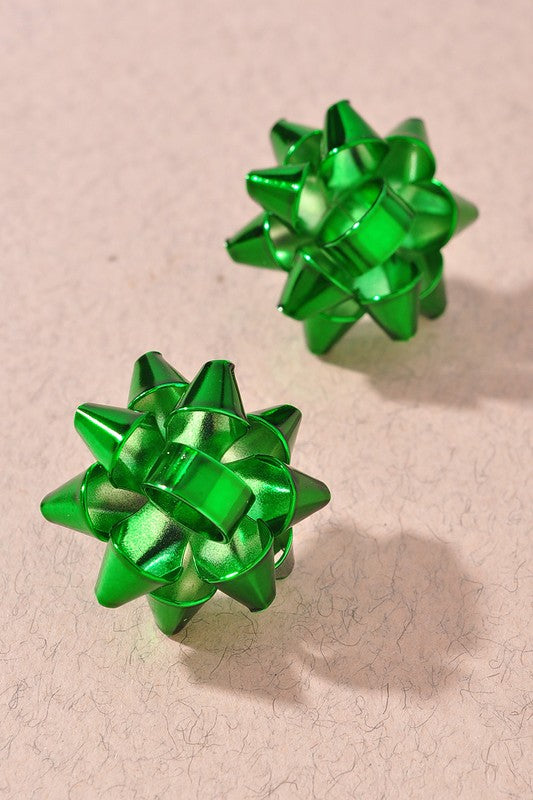 Christmas Bow Earrings