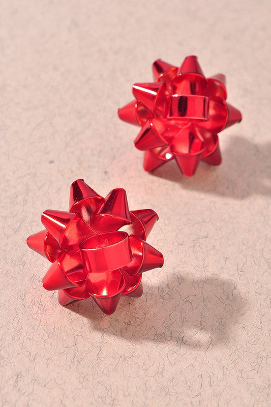 Christmas Bow Earrings