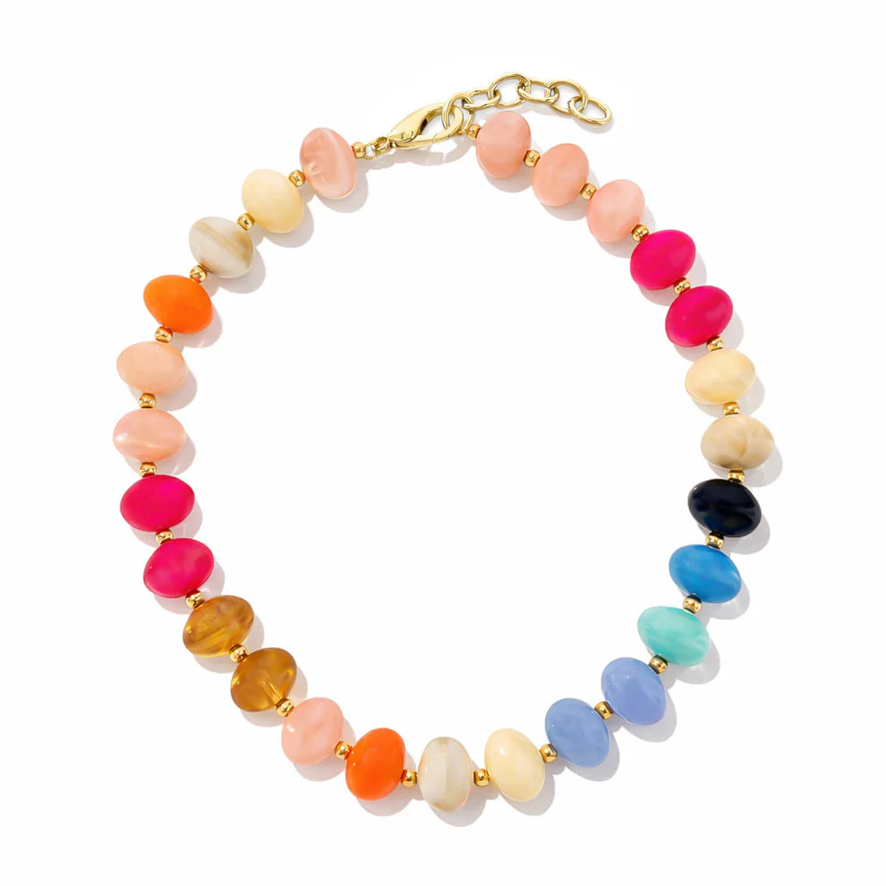 Chunky Multicolor Beaded Necklace