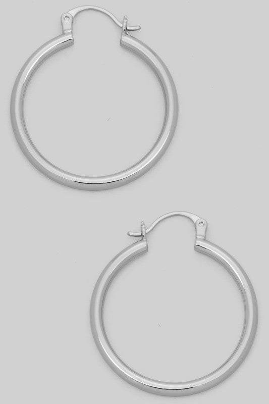 Gold Classic Hinge Hoops