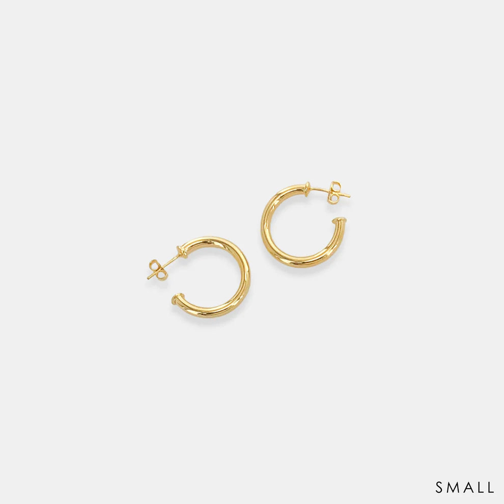 Classic Gold Hoops - Small