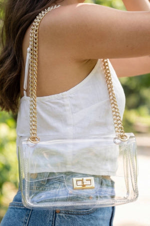Clear Turn Lock Bag