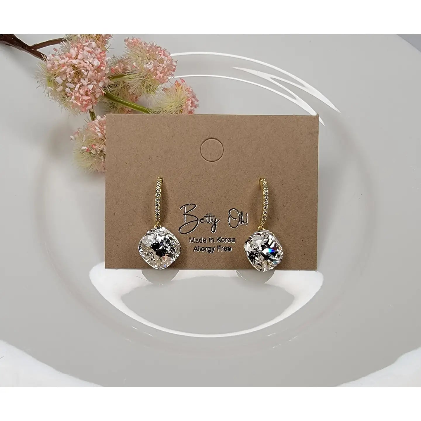 Crystal Pavé Dangle Earrings