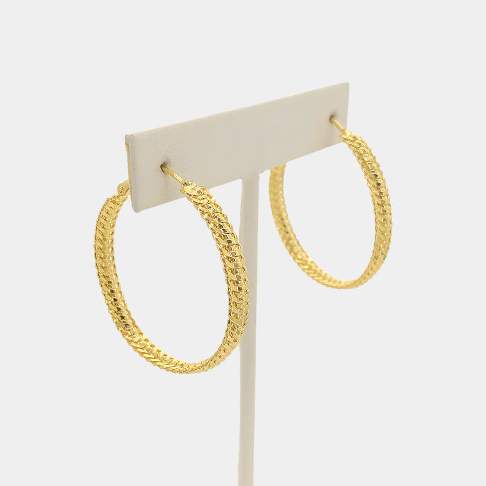 Curb Chain Hoops