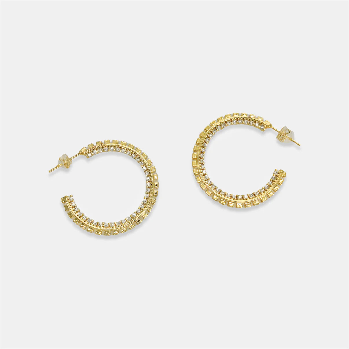 CZ Accent Hoops
