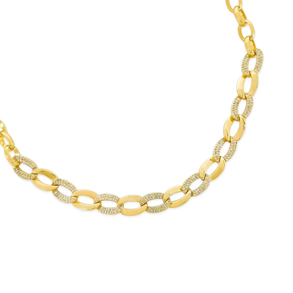 CZ Chain Link Necklace
