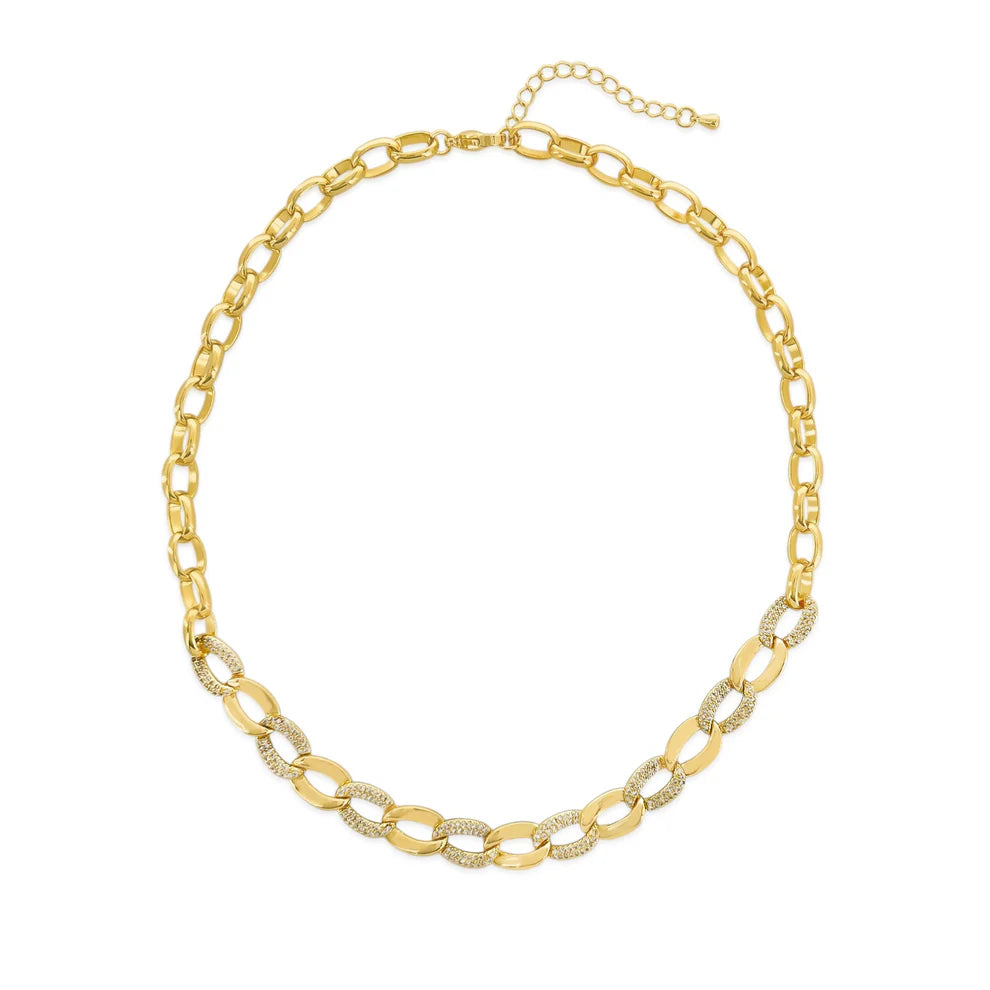 CZ Chain Link Necklace