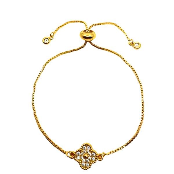 CZ Clover Bracelet