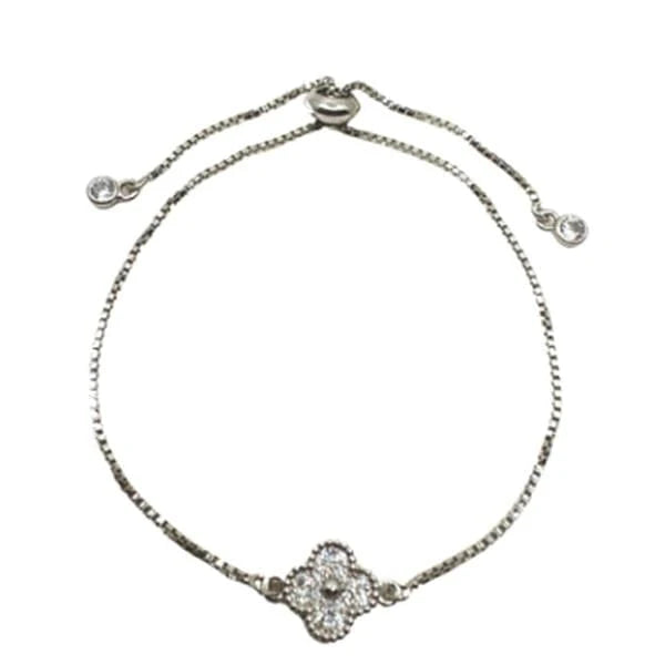 CZ Clover Bracelet