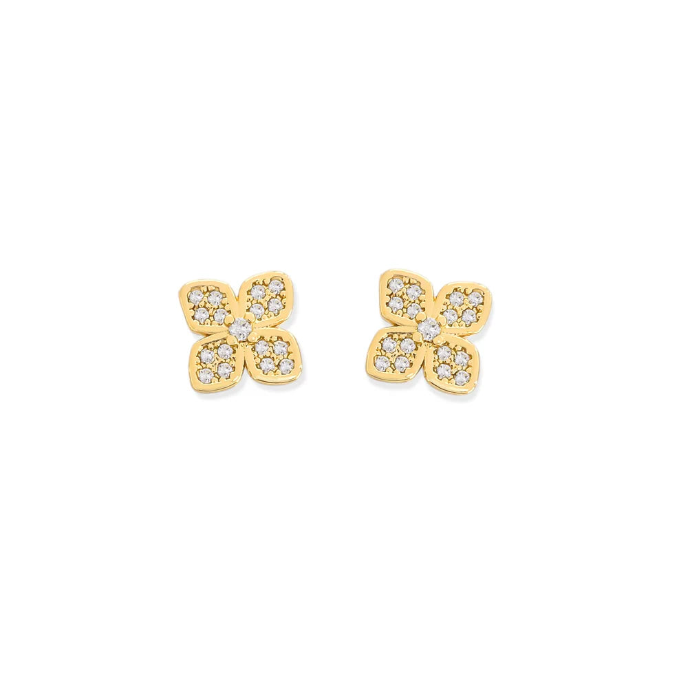 CZ Clover Studs