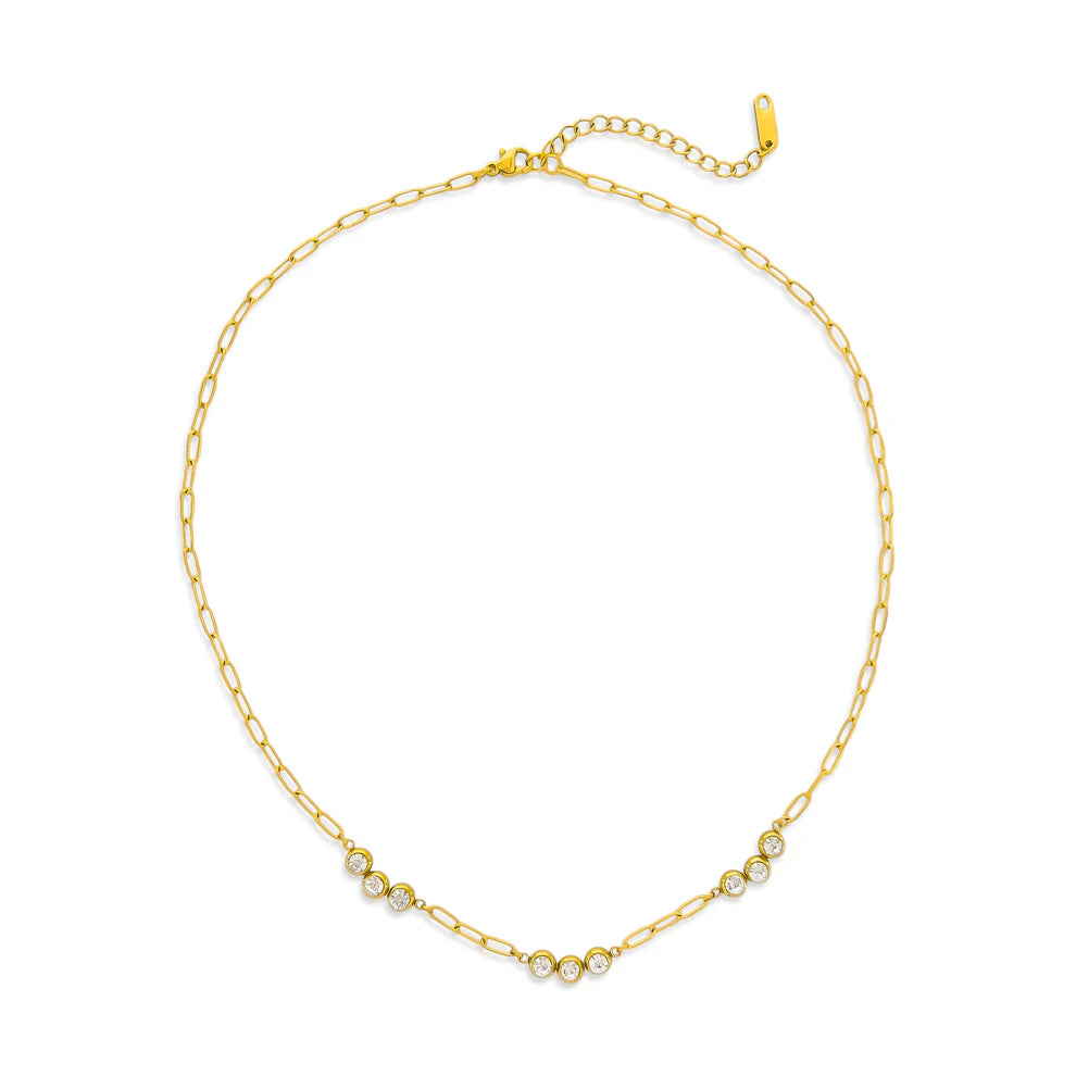 CZ Cluster Necklace