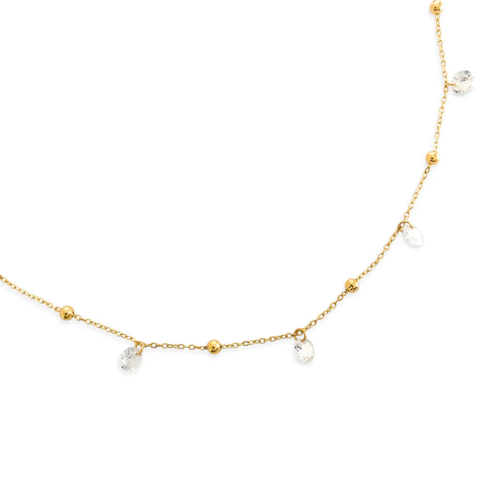 CZ Dangle Necklace