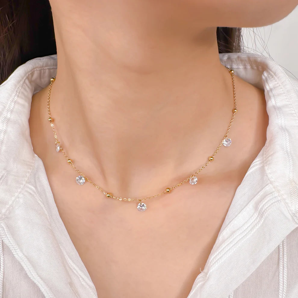 CZ Dangle Necklace
