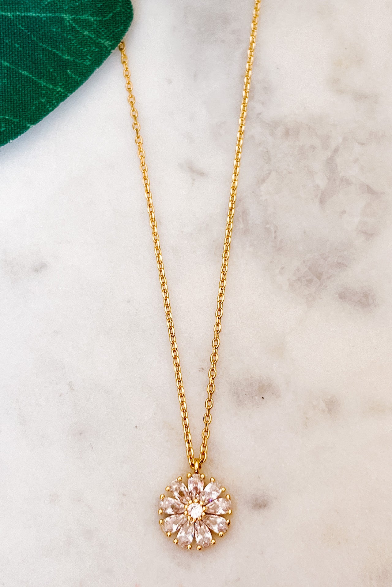 CZ Flower Necklace