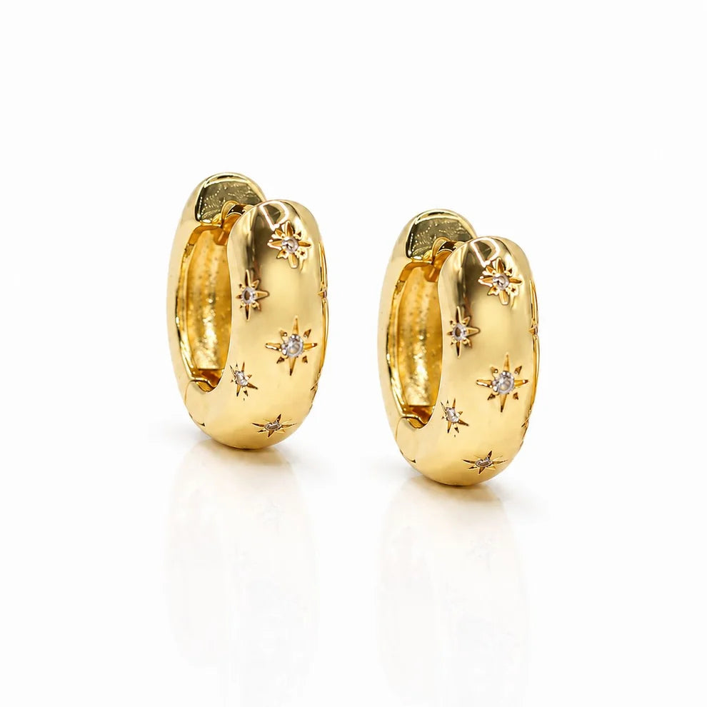 CZ Stars Hoops