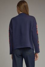 Dahlia Floral Mock Neck Sweater