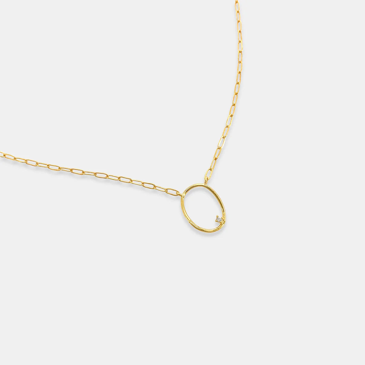 Dainty Oval Chain Necklace