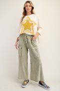 Dalary Washed Wide Cargo Pants