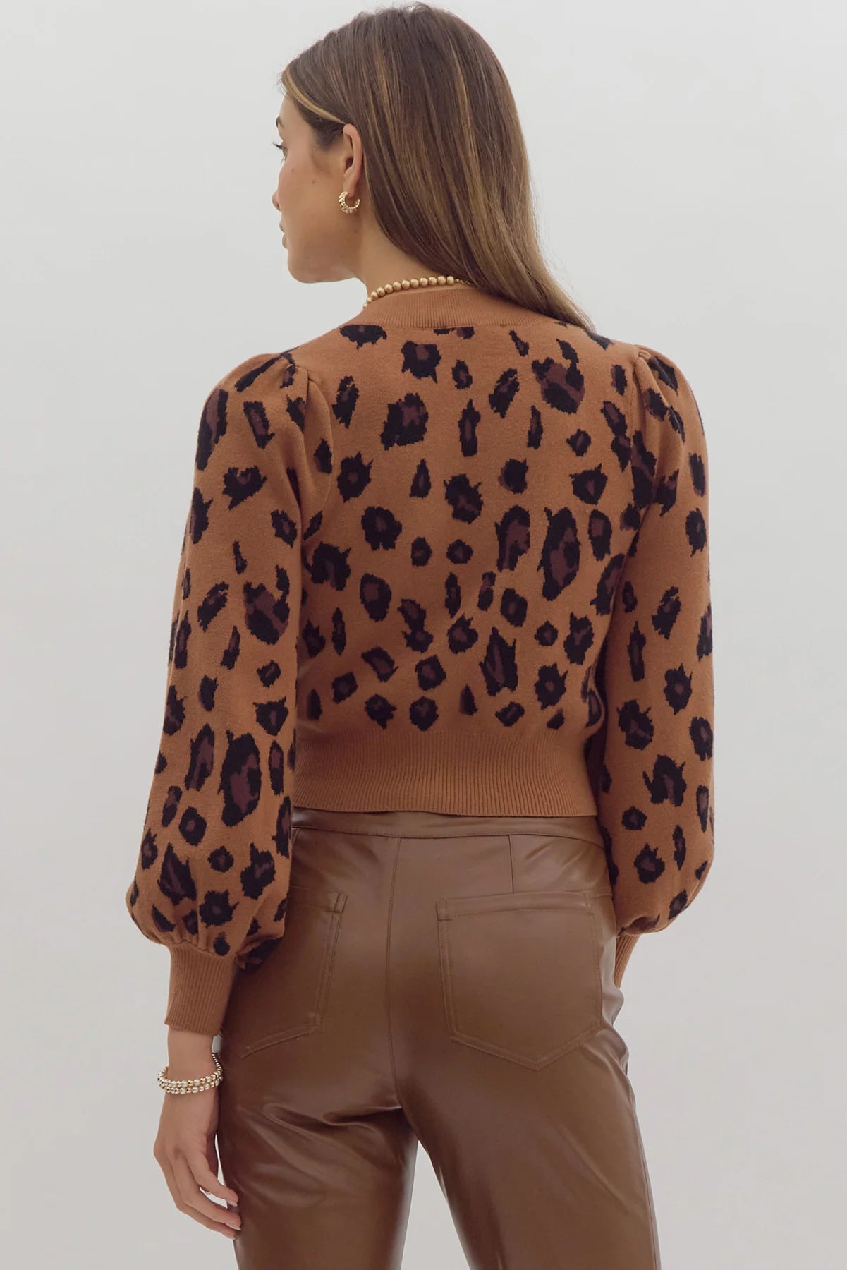 Diane Leopard Bow Cardigan