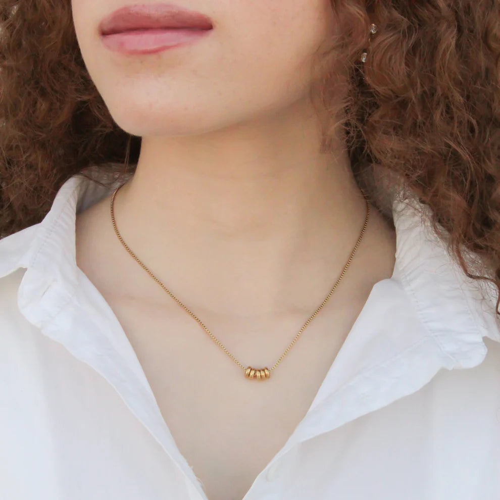 Disc Cable Chain Necklace