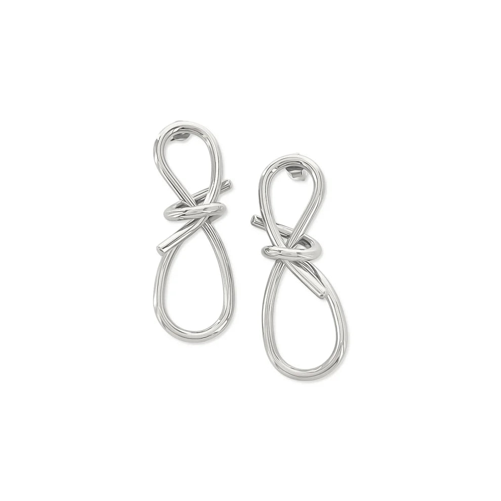 Double Curve Knot Earrings
