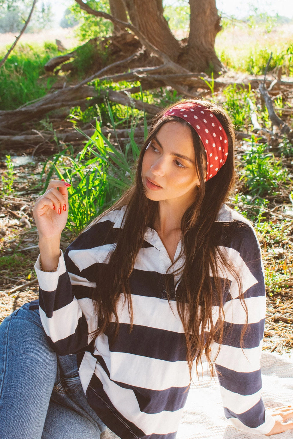 Polka Dot Stretch Headband