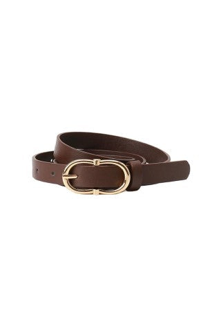 Thin Double Buckle Belt