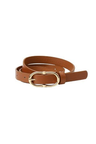 Thin Double Buckle Belt