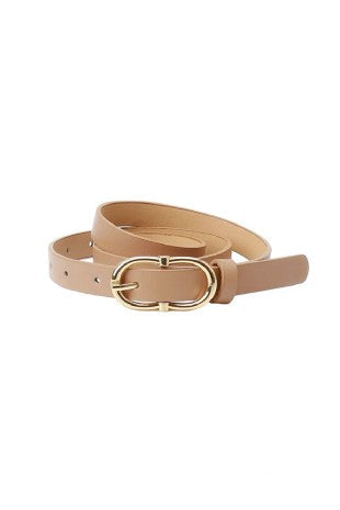 Thin Double Buckle Belt