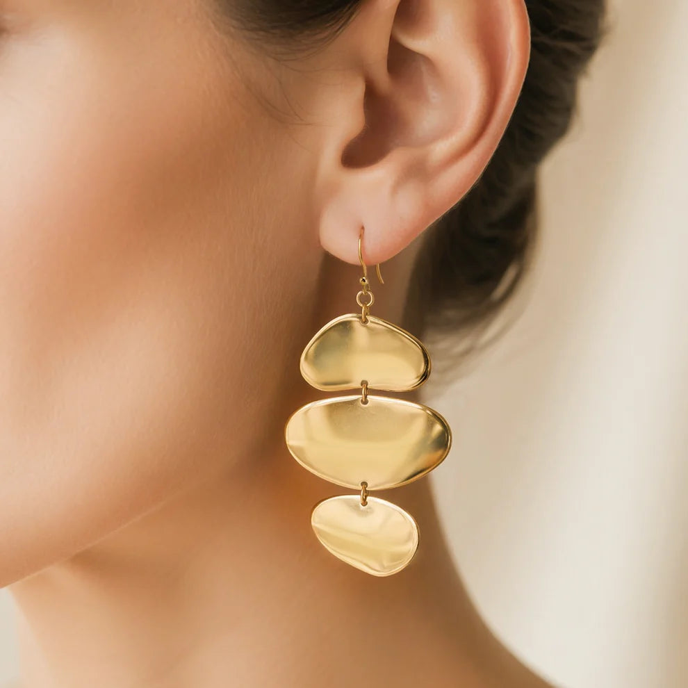 Abstract Earring Stack