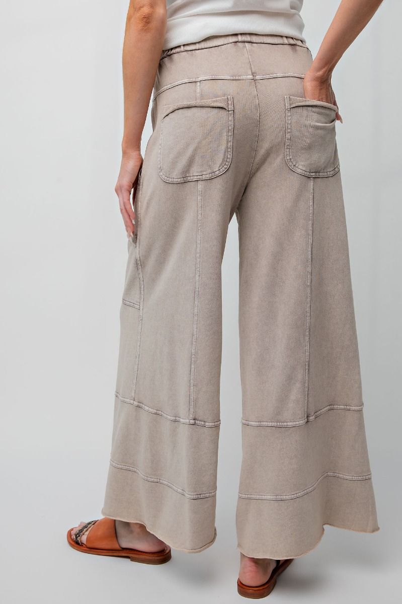 Elena Washed Terry Cargo Pants