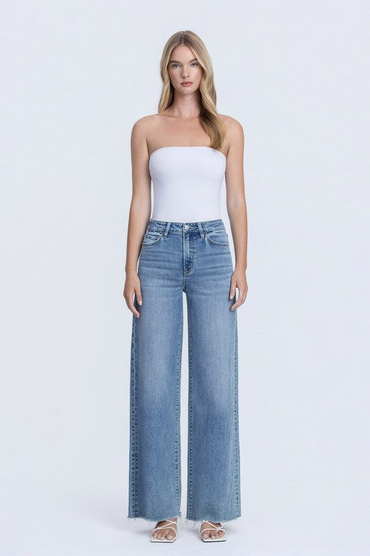 Ellie Super High Rise Wide Leg Jeans
