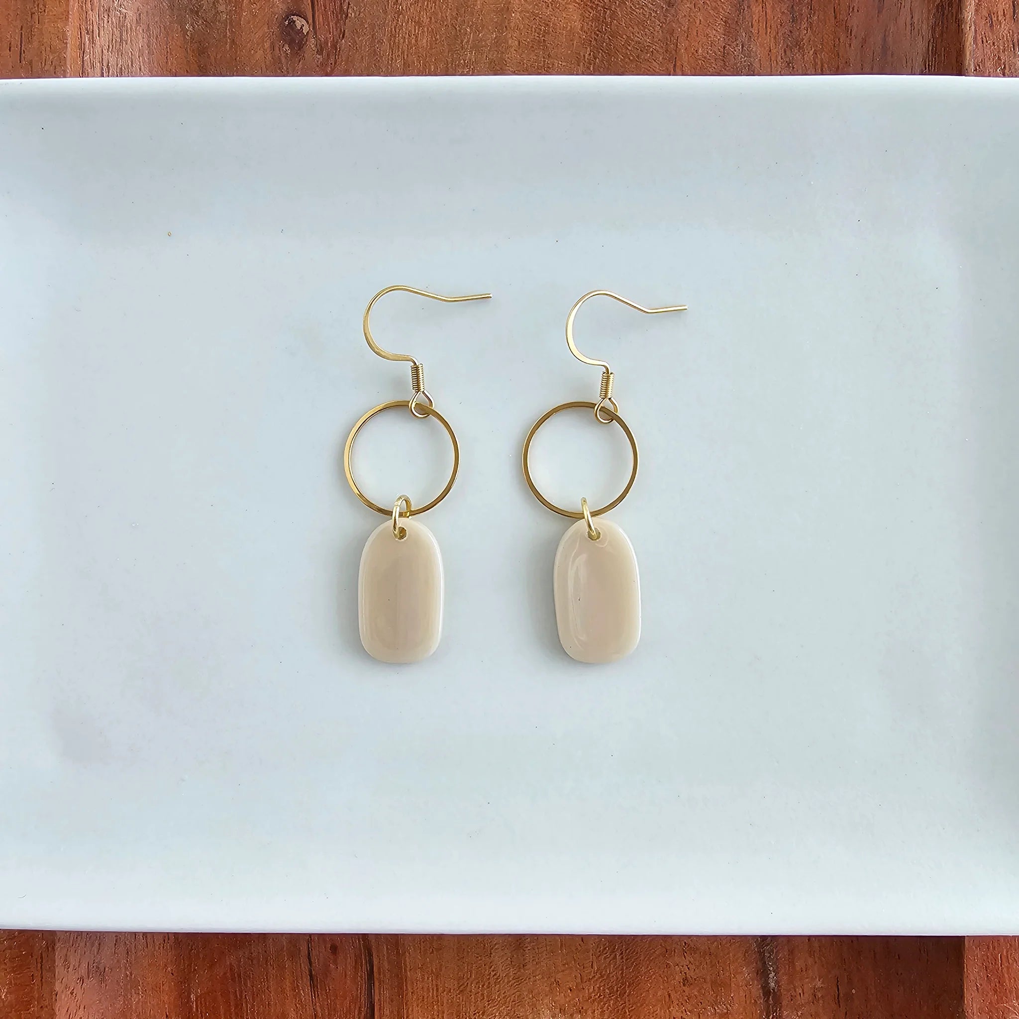 Emma Earrings Linen