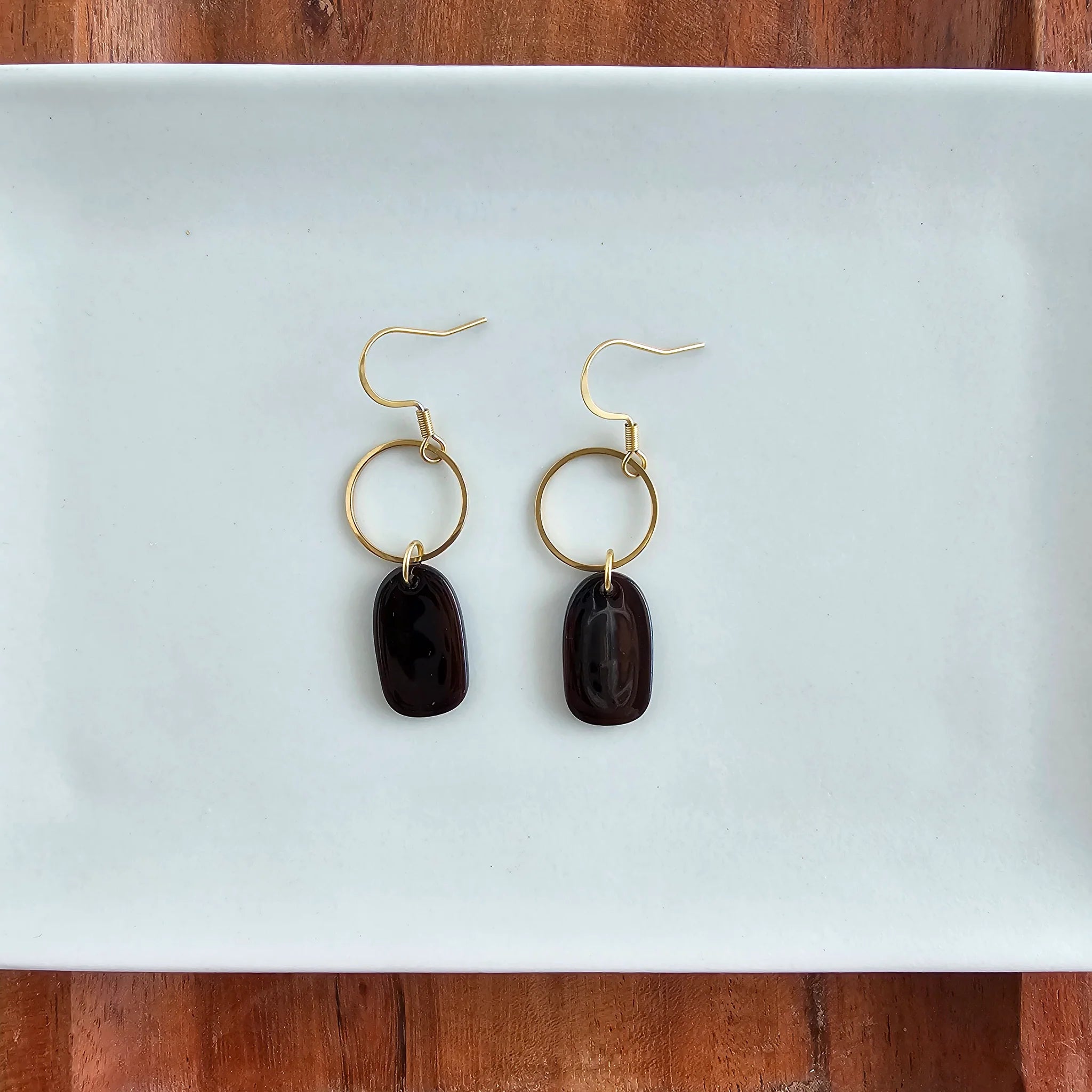 Emma Earrings Mahogany