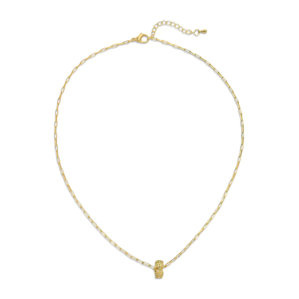 Flower Ring Charm Necklace