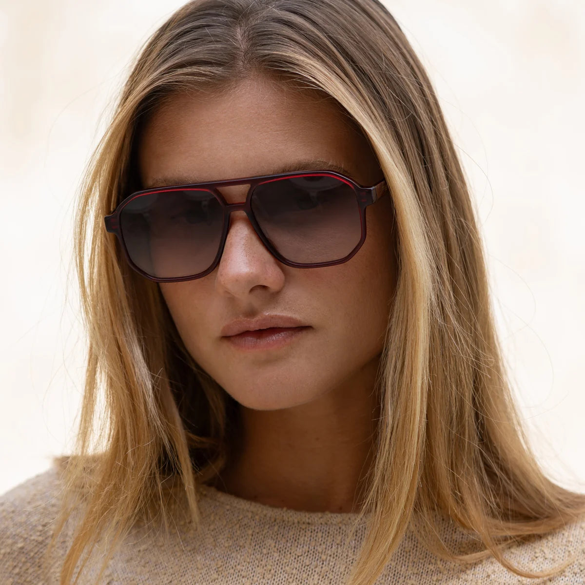 Billie Sunglasses Dark Cherry