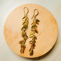 Garland Leaf Chain Earrings