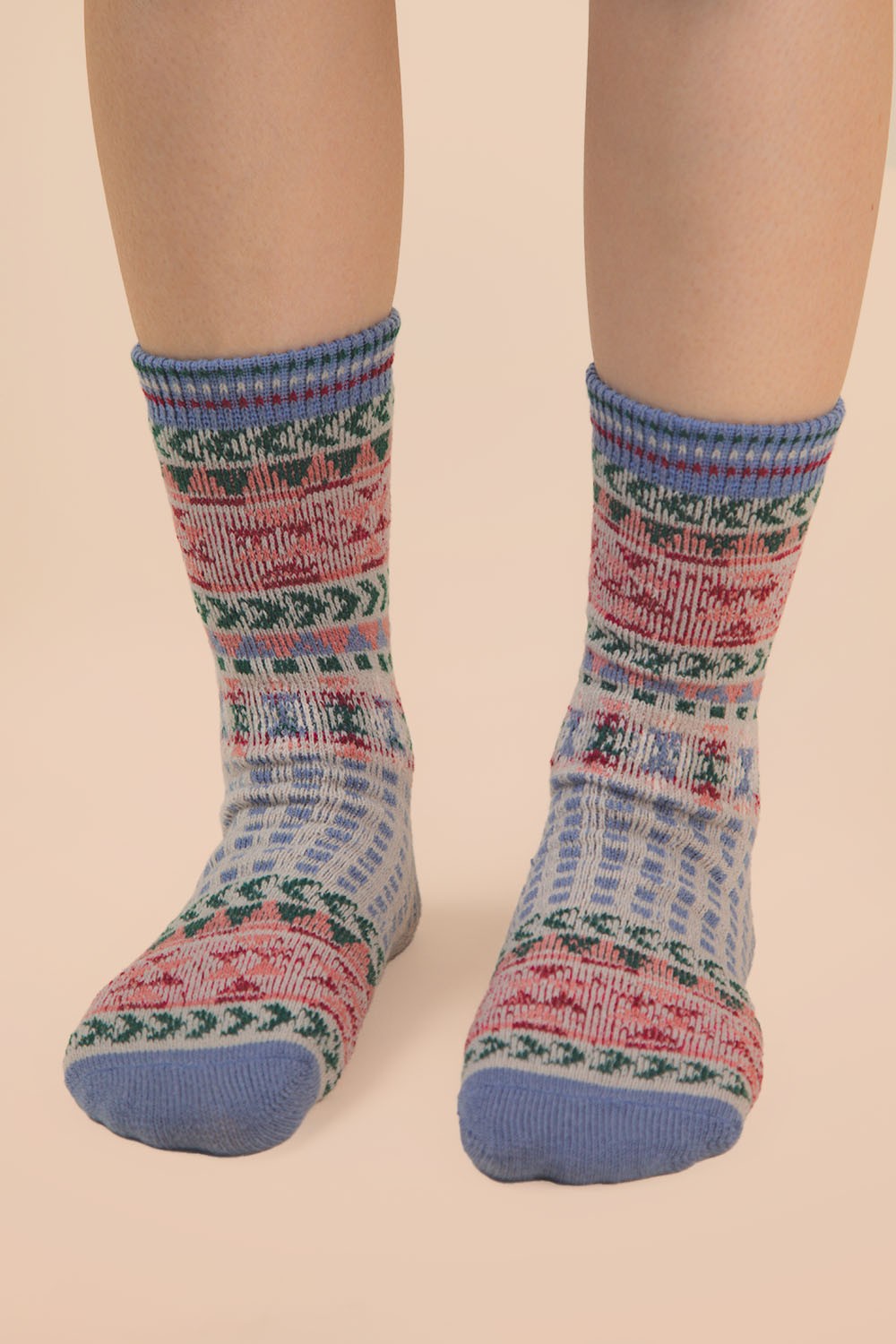 Geometric Crew Socks.