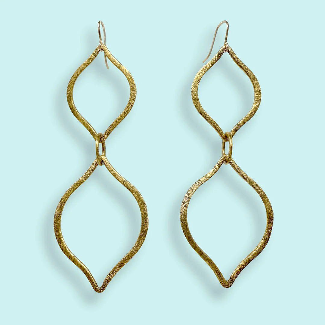 Golden Ogee Earrings
