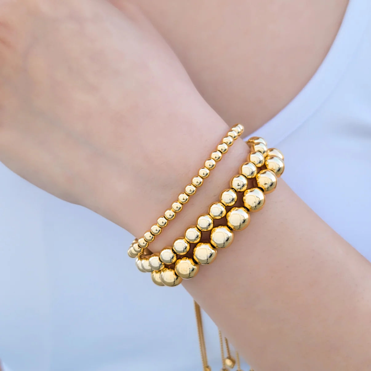 Large Sphere Drawstring Bracelet