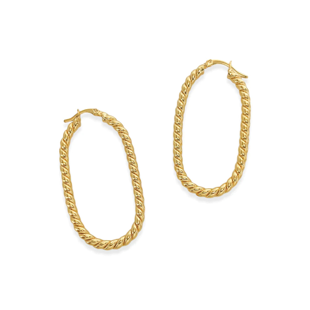 Gold Filled Twisted Hoops