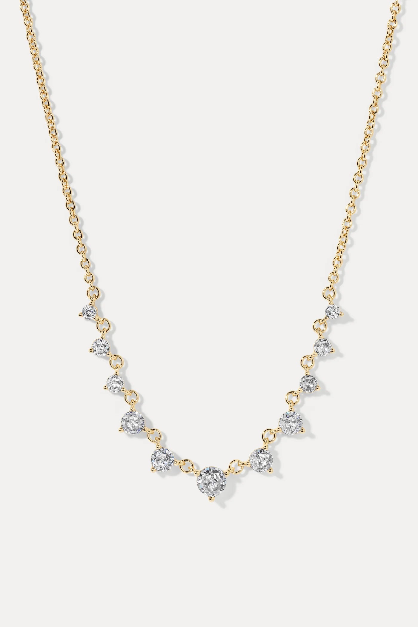 Grace CZ Necklace Gold