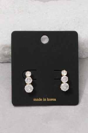 Graduating CZ Earrings